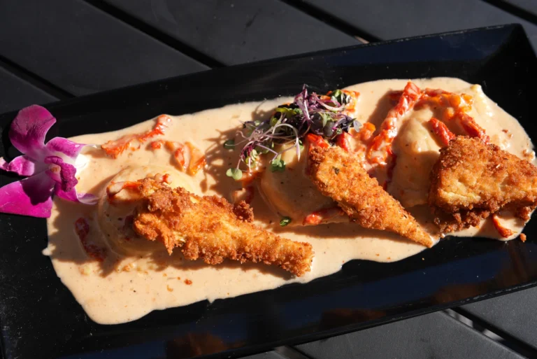 Chef's special – crispy fried cutlets in a light cream sauce